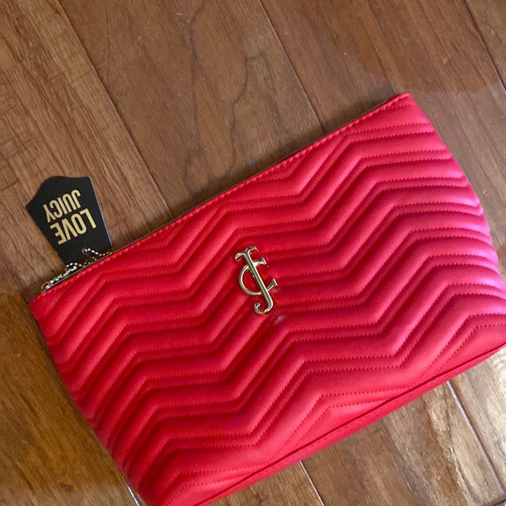 New Juicy Couture Red Zip Bag